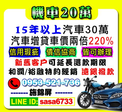 汽車增貸車價兩倍220%
